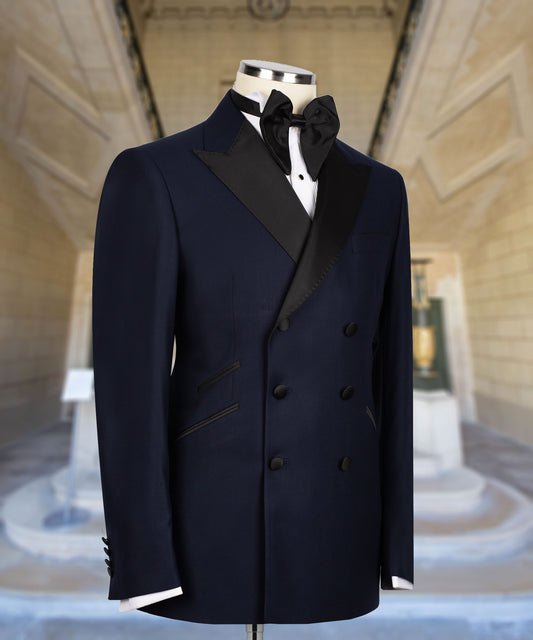 Navy Blue Double Breasted Tuxedo